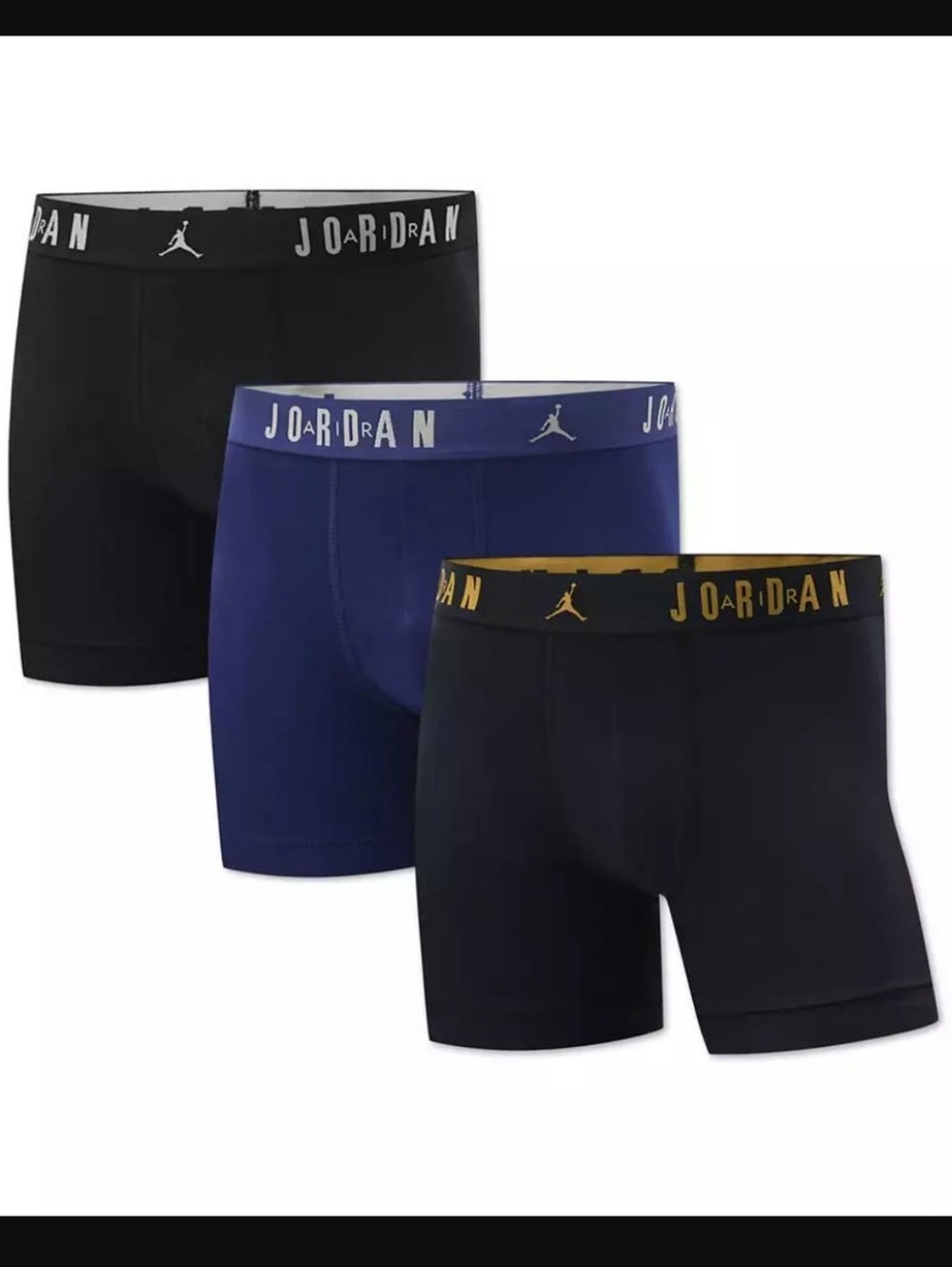 Nike Jordan Flight Cotton Stretch Boxer Briefs 3 Pack L